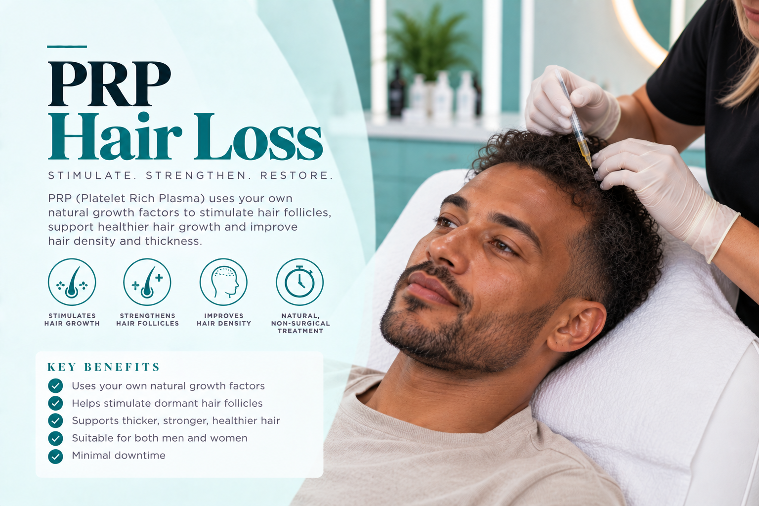 PRP hair treatment at JK Aesthetics London